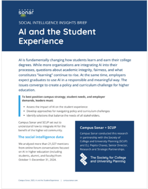 AI and the Student Experience: A Social Intelligence Brief