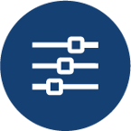 Three lines illustrating alignment, icon