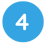 Number four on a blue circle