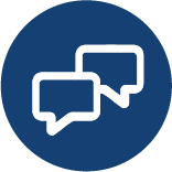 Two speech bubbles icon Two speech bubbles icon